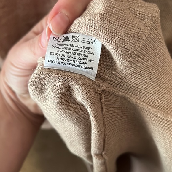 PURE Collection cotton and linen blend batwing sleeve blouse - Picture 6 of 8